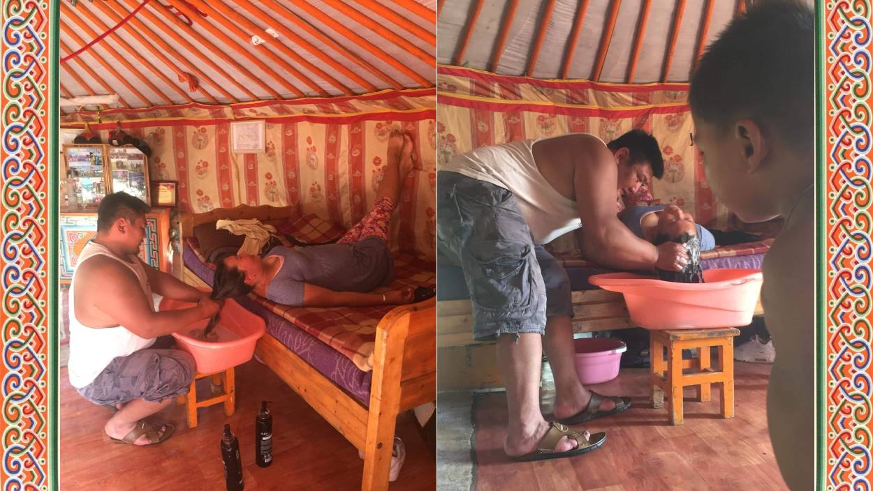 Заботливый монгольский супруг с вирусной фотки оказался борцом